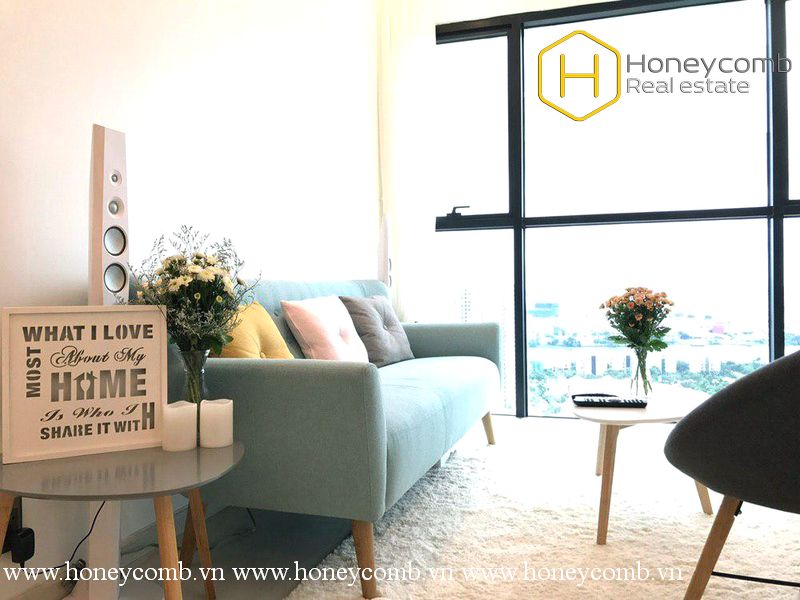 Căn hộ 1 phòng ngủ cực kỳ dễ thương cho thuê tại The Ascent Thảo Điền