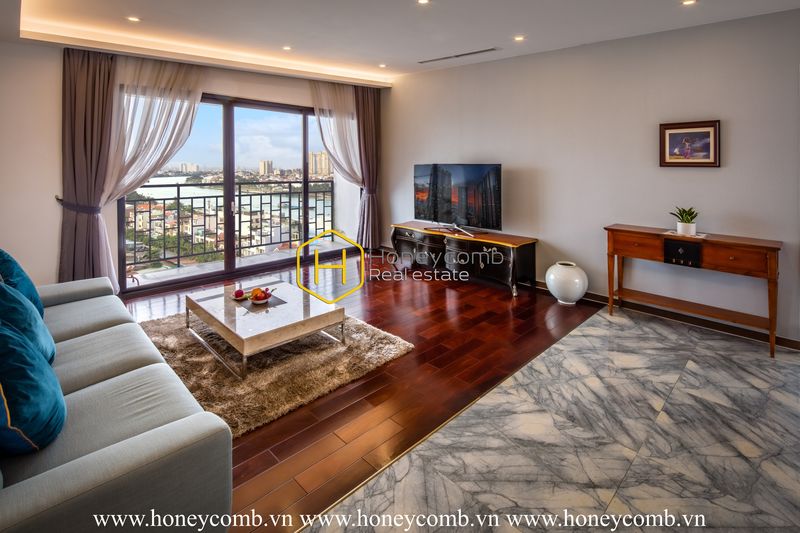 Không từ ngữ nào có thể miêu tả được vẻ đẹp sang trọng của căn hộ dịch vụ tại quận Bình Thạnh này