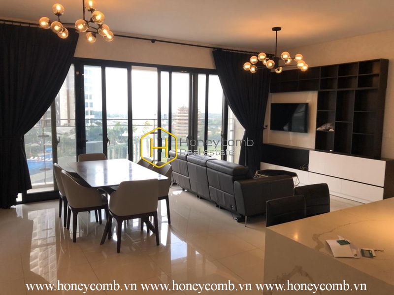 Căn hộ 3 phòng ngủ cao cấp ở The Estella Heights cho thuê