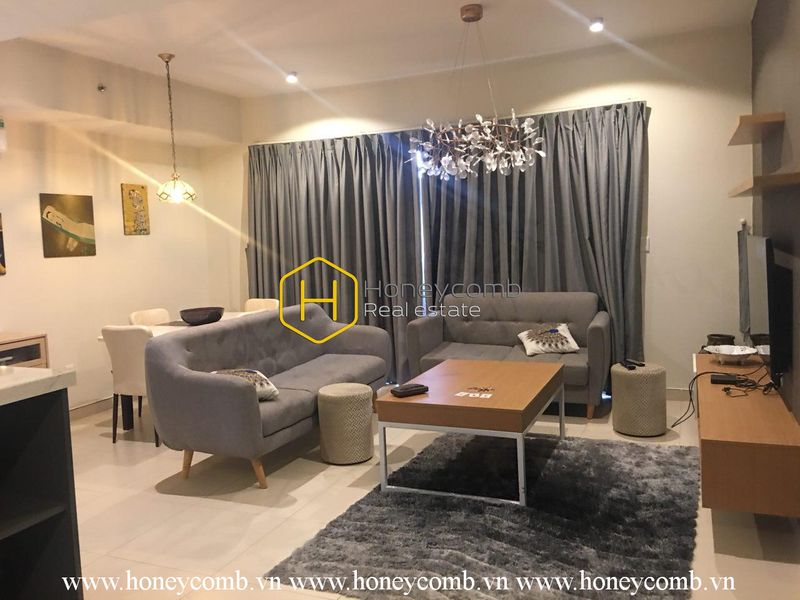 Nội thất phong cách hiện đại với căn hộ 2 phòng ngủ tại Masteri Thảo Điền cho thuê