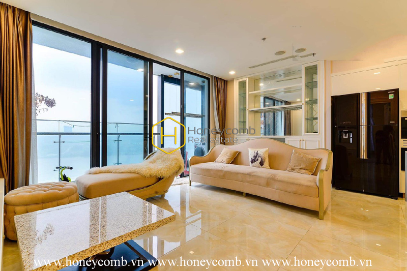 What a fascinating design ! Don't pass this beautiful apartment in Vinhomes Golden River