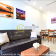 Minimalist style apartment with high-end wooden furniture for rent in Vinhomes Golden River