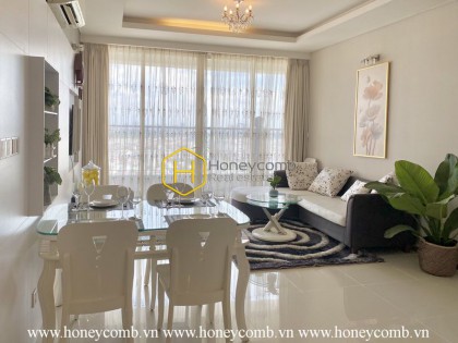 Charming pure-white tone apartment with sophisticated design in Thao Dien Pearl for lease
