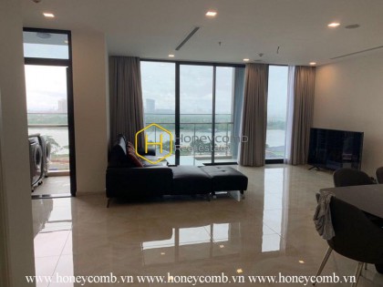 Căn hộ 3 giường đơn giản nhưng thanh lịch và ấm cúng cho thuê tại Vinhomes Golden River