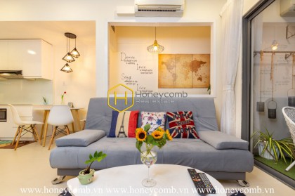 The 1 bed-apartment with warm fresh tone and exquisite style at Masteri Thao Dien