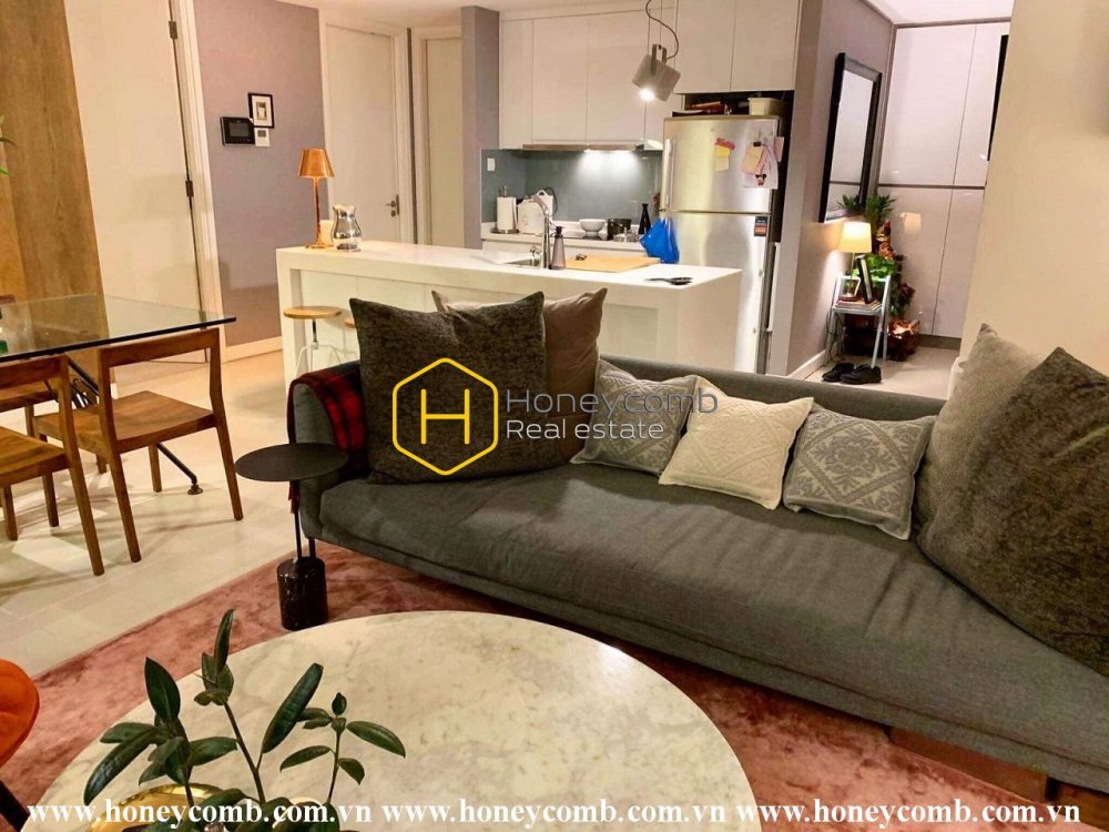This gorgeous apartment in Gateway Thao Dien provides a spacious & cozy living space