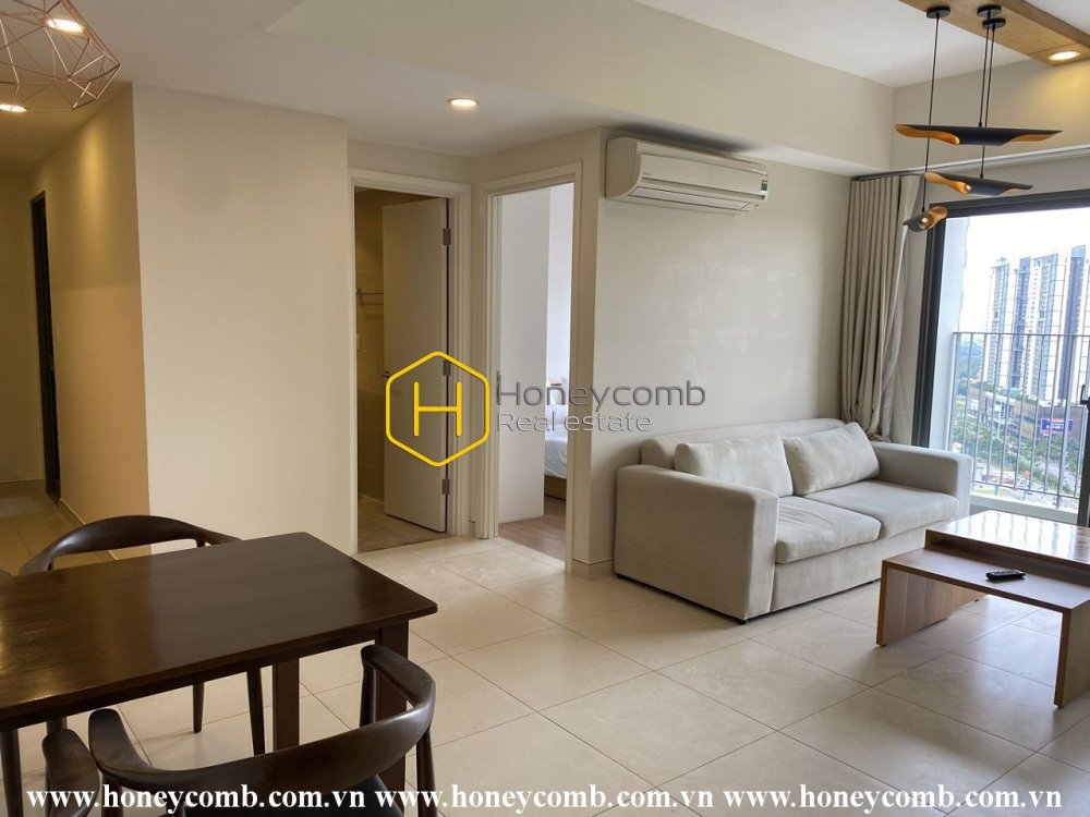 Căn hộ Masteri Thảo Điền 2 phòng ngủ với tầm nhìn ra thành phố cho thuê