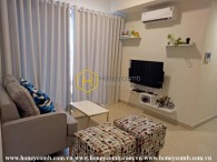 Modern design with white tone at this 2 bedrooms apartment for rent in Masteri Thao Dien