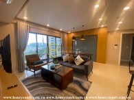Three bedrooms apartment with modern style and view city for rent in Masteri Thao Dien