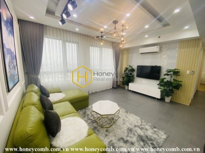 Light floods in the contemporary apartment in Masteri Thao Dien