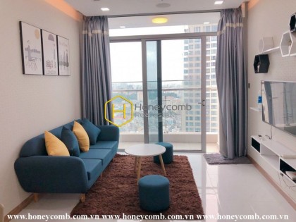 Well lit apartment with full interiors for rent in Vinhomes Central Park