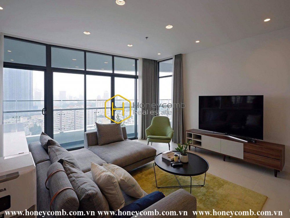 Căn hộ cực kì tinh tế và tao nhã với 3 phòng ngủ cho thuê tại City Garden