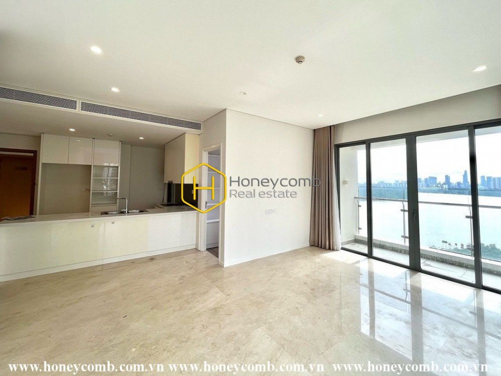 Ánh nắng ngập tràn trong căn hộ không nội thất ở Diamond Island