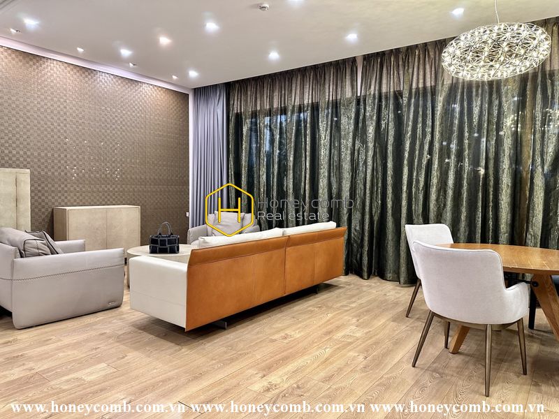 Căn hộ có nội thất với không gian nội thất rộng rãi tại The Estellla