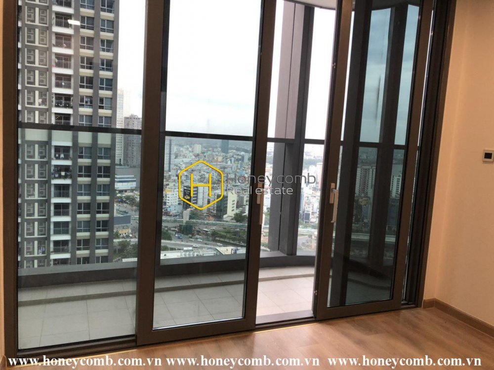 Căn hộ 1 phòng ngủ không nội thất tại Vinhomes Central Park cho thuê