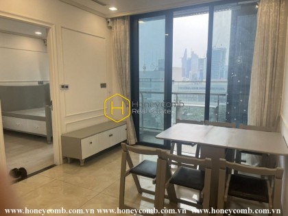 Simple yet luxurious atmosphere created in this Vinhomes Golden River apartment