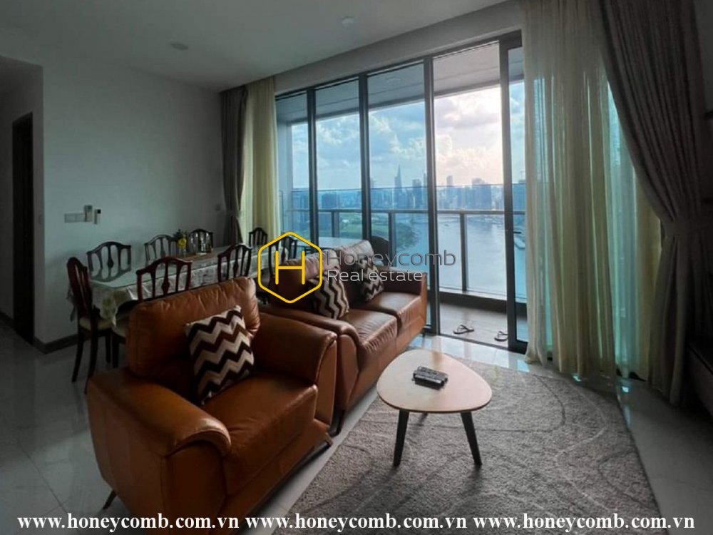 Cho thuê căn hộ hiện đại, view sông thoáng mát ở Sunwah Pearl