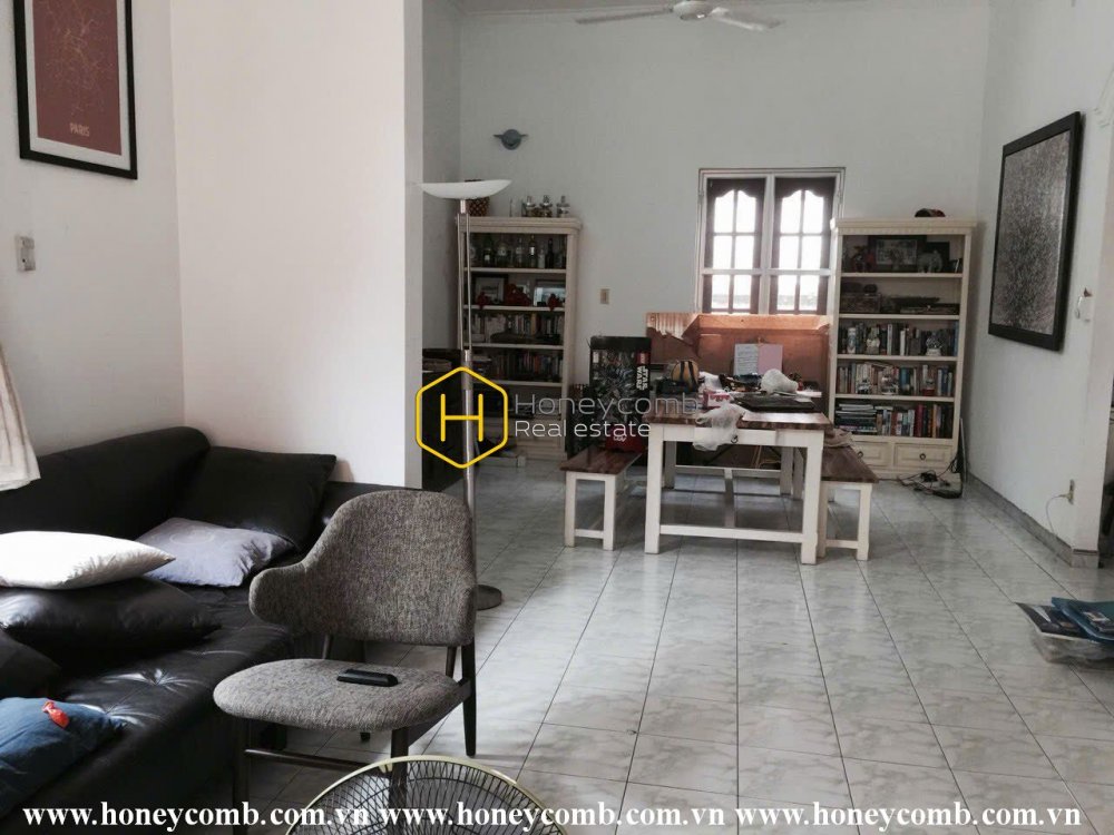 Well - organized design in Retro Style villa for rent in District 2