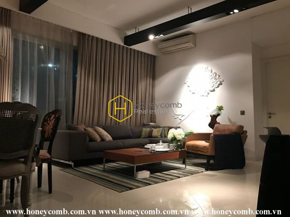 Căn hộ 2 phòng ngủ nội thất sang chảnh cho thuê tại Estella An Phu