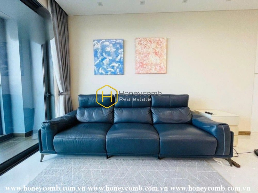 Bố cục phức hợp cùng nội thất thông minh được thể hiện trong căn hộ Sunwah Pearl