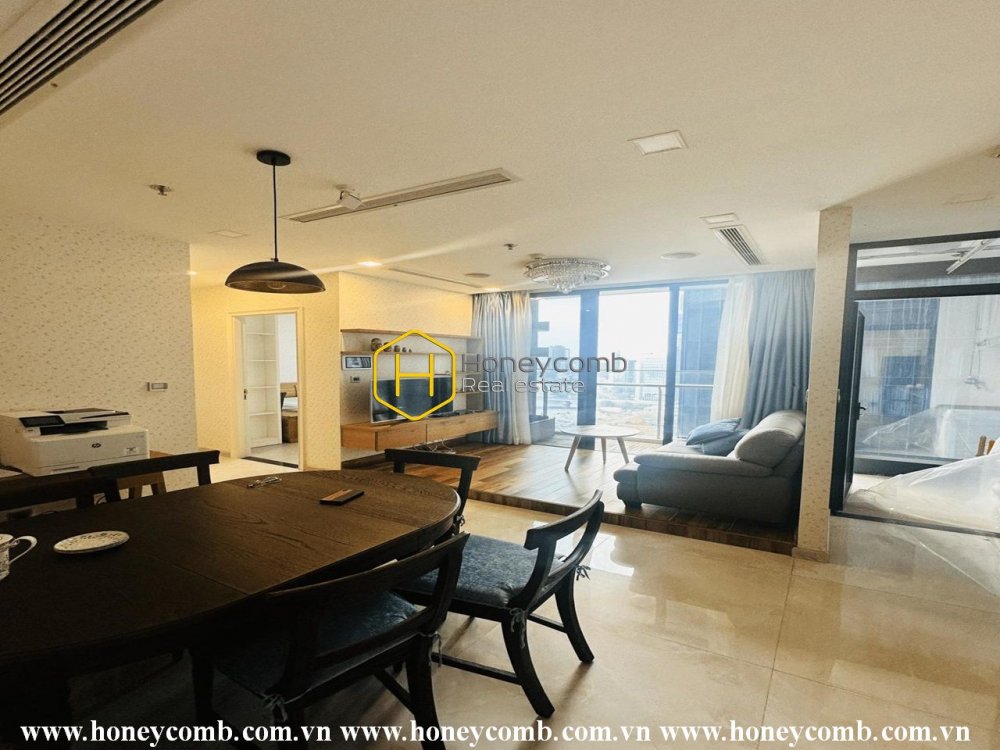 Một sự kết hợp hoàn hảo giữa phong cách thành thị và tông màu trắng ở Vinhomes Golden River