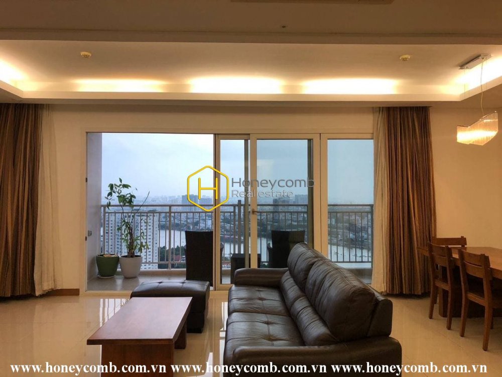 Enjoy a tranquil life in this rustic furnished apartment at Xi Riverview Palace