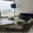 A furnished Vinhomes Golden River apartment for rent with a scenic riverside view