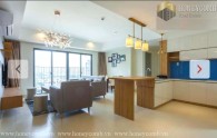 Three beds apartment city view and high floor in Masteri for rent