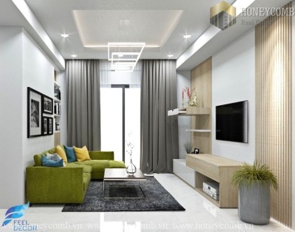 Căn hộ Masteri Thảo Điền với 2 phòng ngủ cho thuê