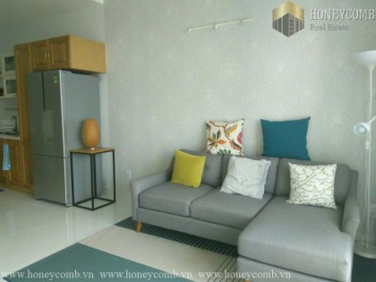 Two beds apartment full furnished in Masteri for rent
