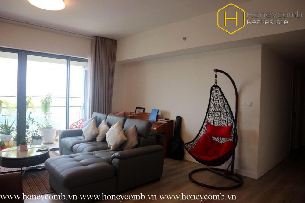 Căn hộ 2 phòng ngủ thiết kế đẹp, nhiều ánh sáng tự nhiên cho thuê tại Gateway Thảo Điền