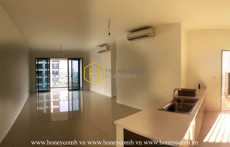 Căn hộ 3 phòng ngủ với tầm nhìn đẹp cho thuê, chưa có nội thất tại The Estella Heights