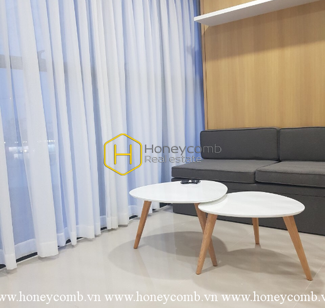 Căn hộ với cấu trúc đơn giản & nội thất cơ bản cho thuê trong ở The Sun Avenue