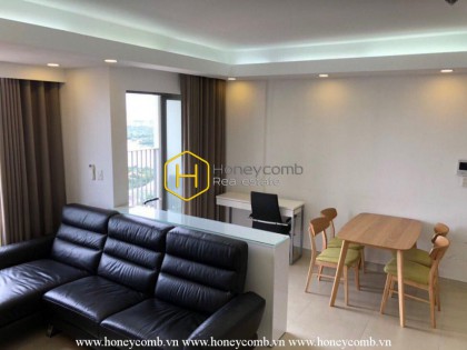 Không gian mở căn hộ 2 phòng ngủ theo phong cách đương đại tại Masteri Thảo Điền cho thuê