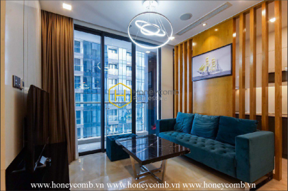 The 2 bed-apartment with modern and harmonious colours in design at Vinhomes Golden River