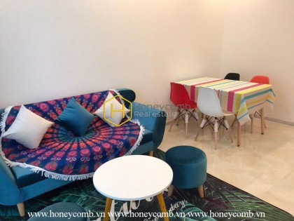 Căn hộ 2 phòng ngủ mang phong cách Ấn Độ cho thuê tại Vinhomes Golden River