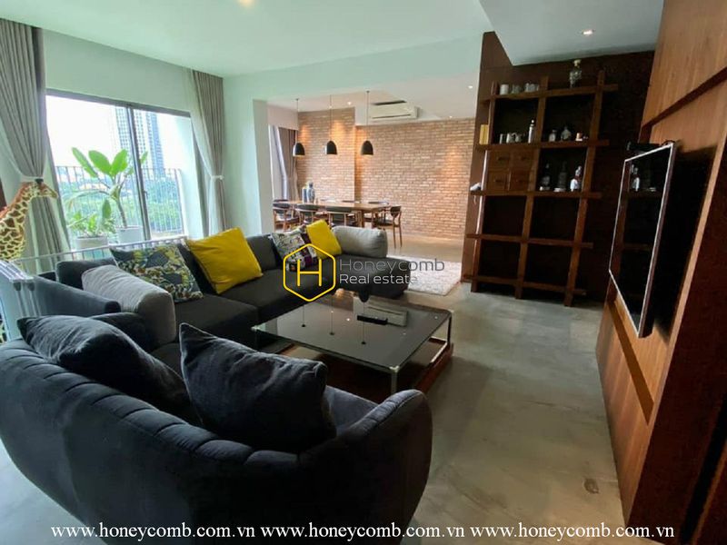 Căn hộ 4 giường không nội thất tại Masteri Thảo Điền cho thuê