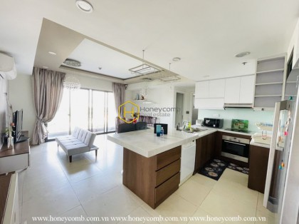 Một Masteri Thao Dien căn hộ được sơn màu xanh lam tạo nên một không gian vô tận