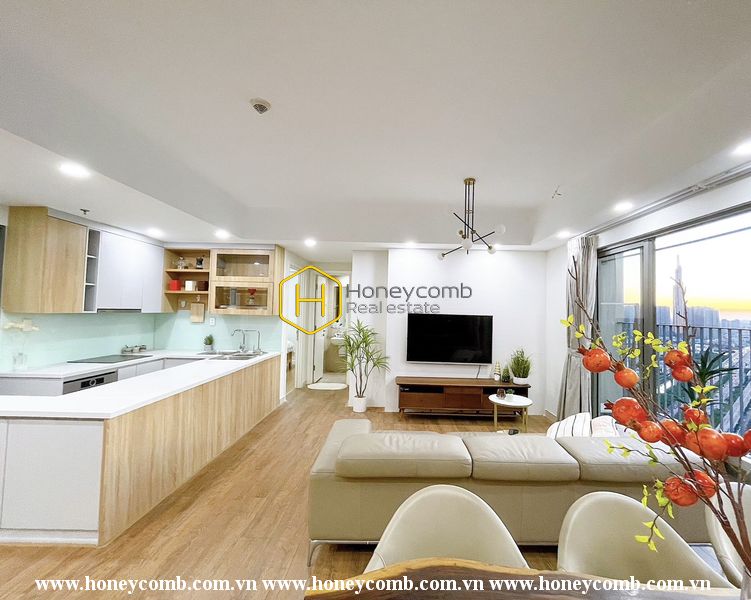 Căn hộ 3 tầng trên cùng với tầm nhìn ra thành phố tại Masteri Thảo Điền cho thuê