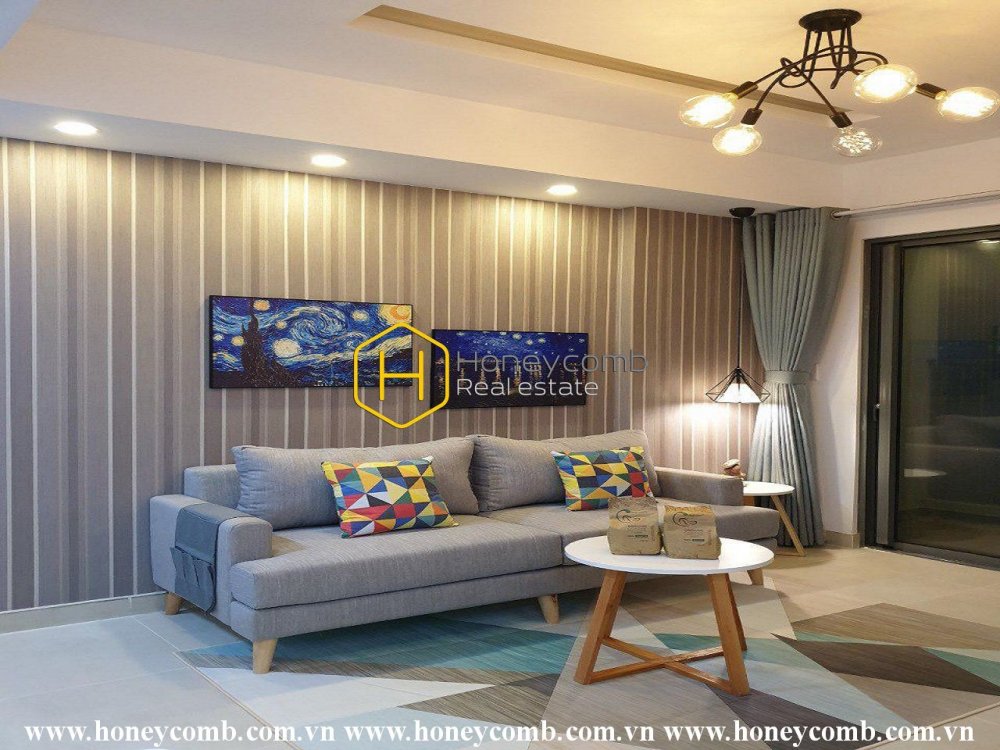 Thật là một căn hộ 2 phòng ngủ sáng sủa và ấn tượng tại Masteri Thảo Điền! Hiện cho thuê