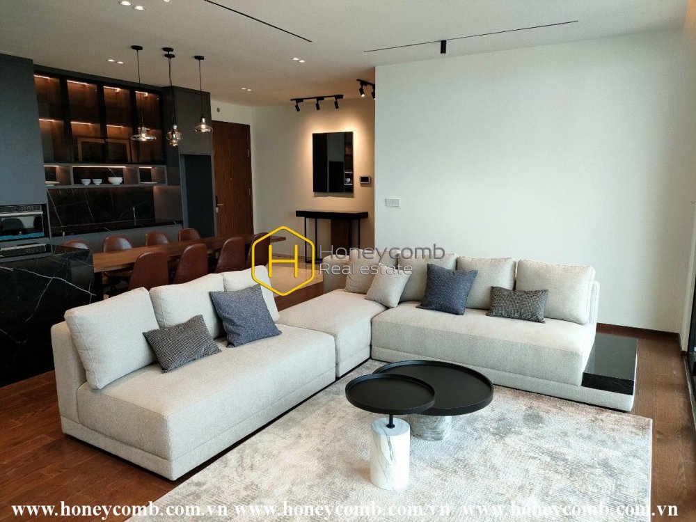 Tinh tế và sang trọng là từ khóa để diễn tả vẻ đẹp của căn hộ D'Edge theo phong cách thành thị này