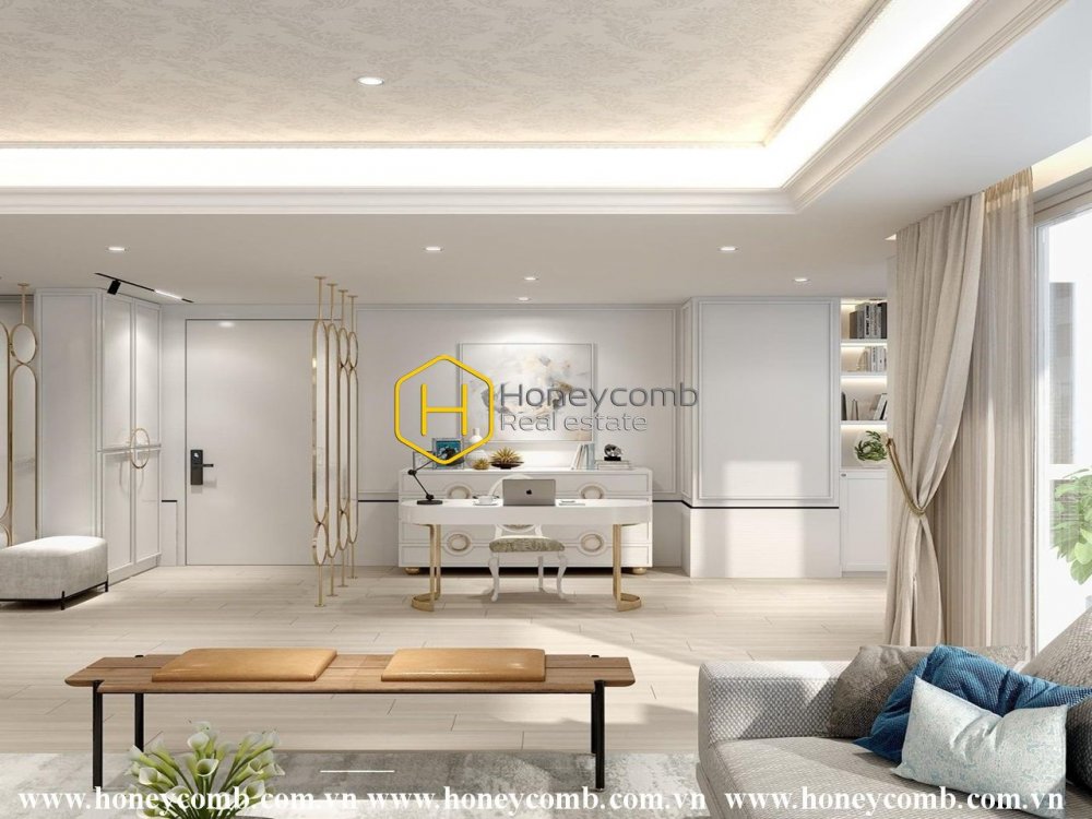 Khám phá sự sang chảnh trong từng chi tiết của căn duplex Diamond Island