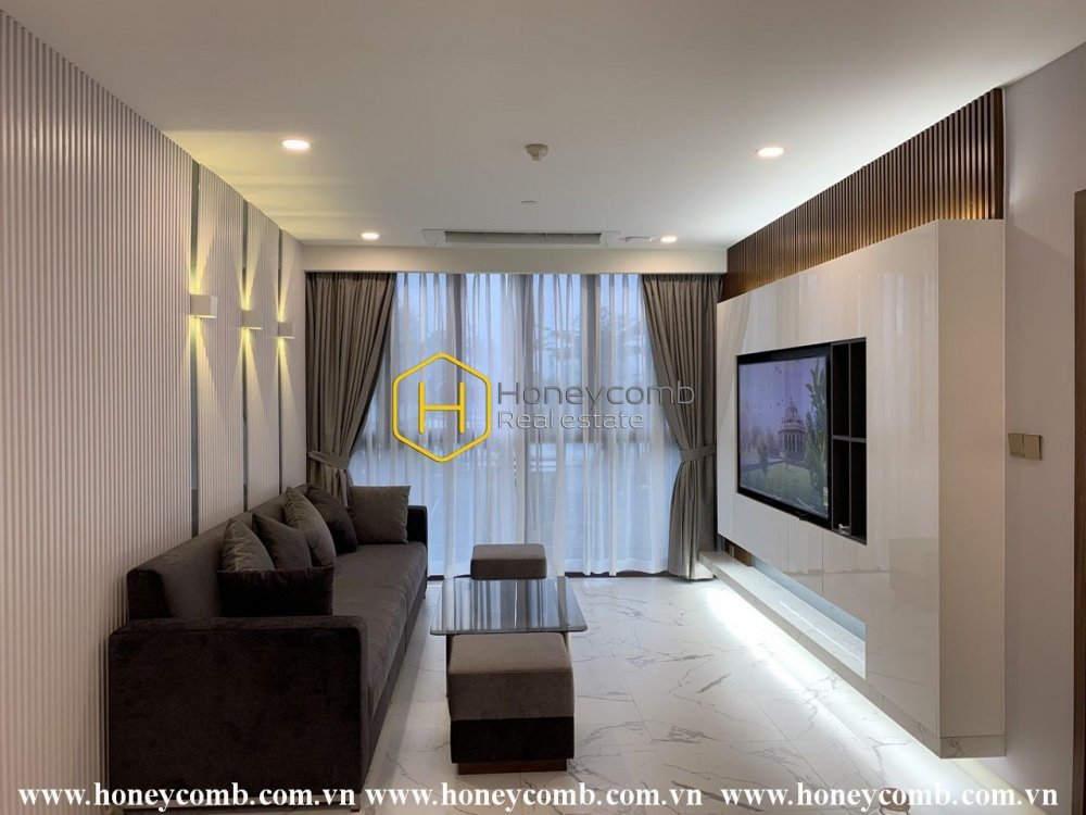 You will be impressed by the gorgeous beauty of this urban design duplex in Metropole Thu Thiem