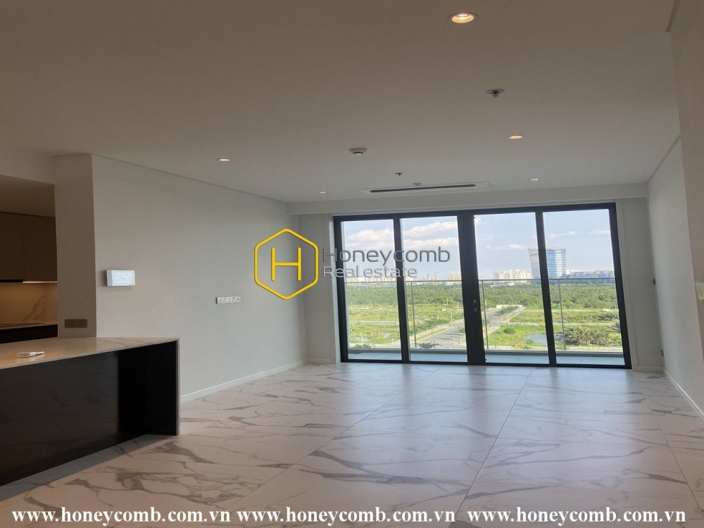 Cho thuê căn hộ không nội thất rộng rãi với phong cảnh ven sông quyến rũ ở Metropole Thủ Thiêm