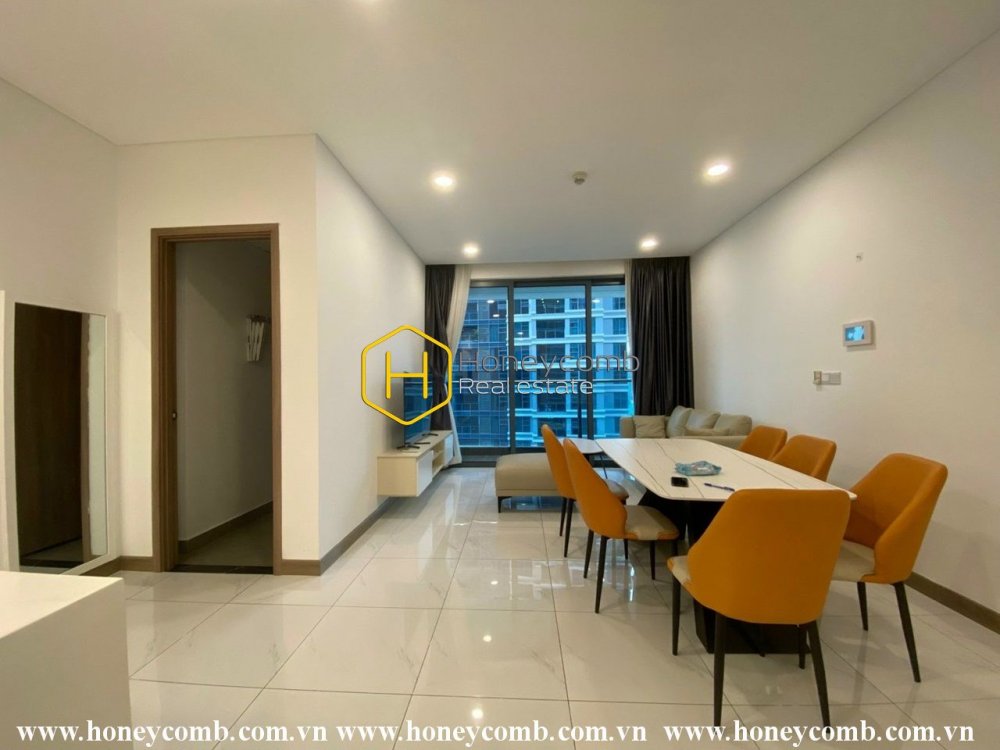 Căn hộ Sunwah Pearl mang lại sự ấm áp với thẩm mỹ trung tính đơn giản