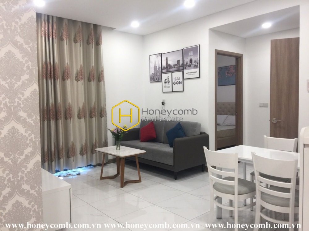 Căn hộ nghệ thuật có bố cục rõ ràng cho thuê ở Sunwah Pearl