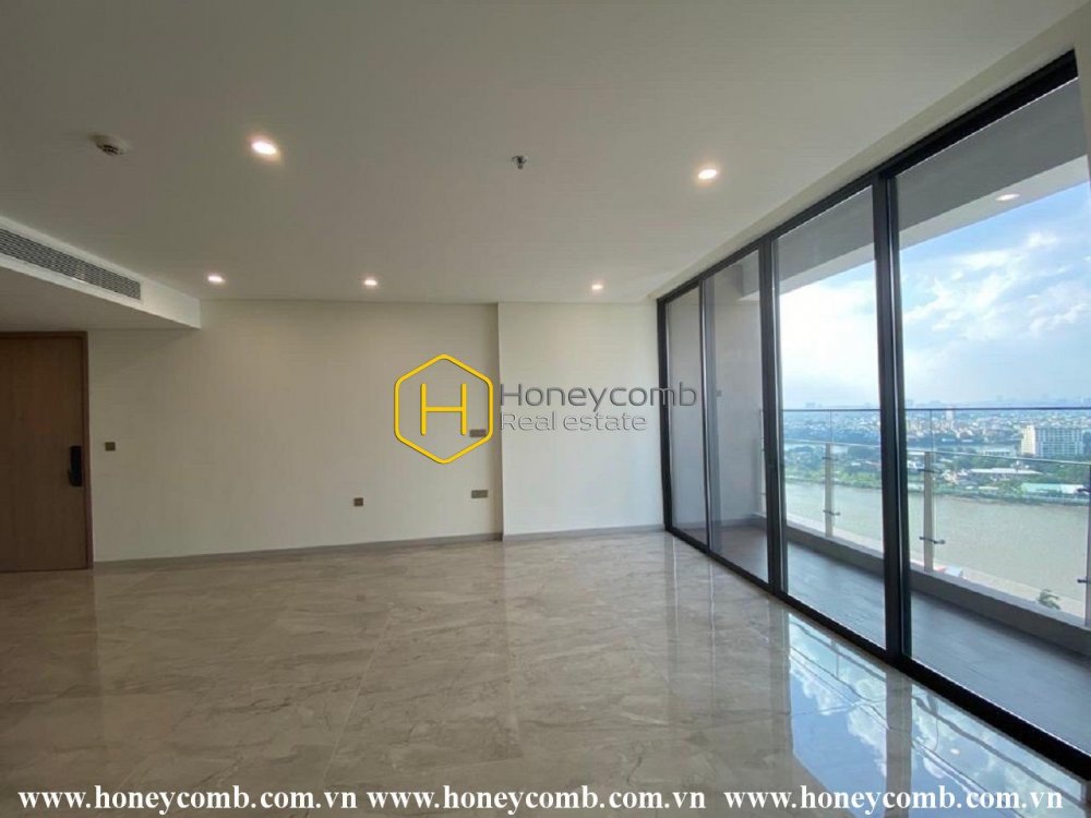 Dù chưa có nội thất nhưng căn hộ ở Thảo Điền Green này vẫn toát lên vẻ sang trọng lạ kì