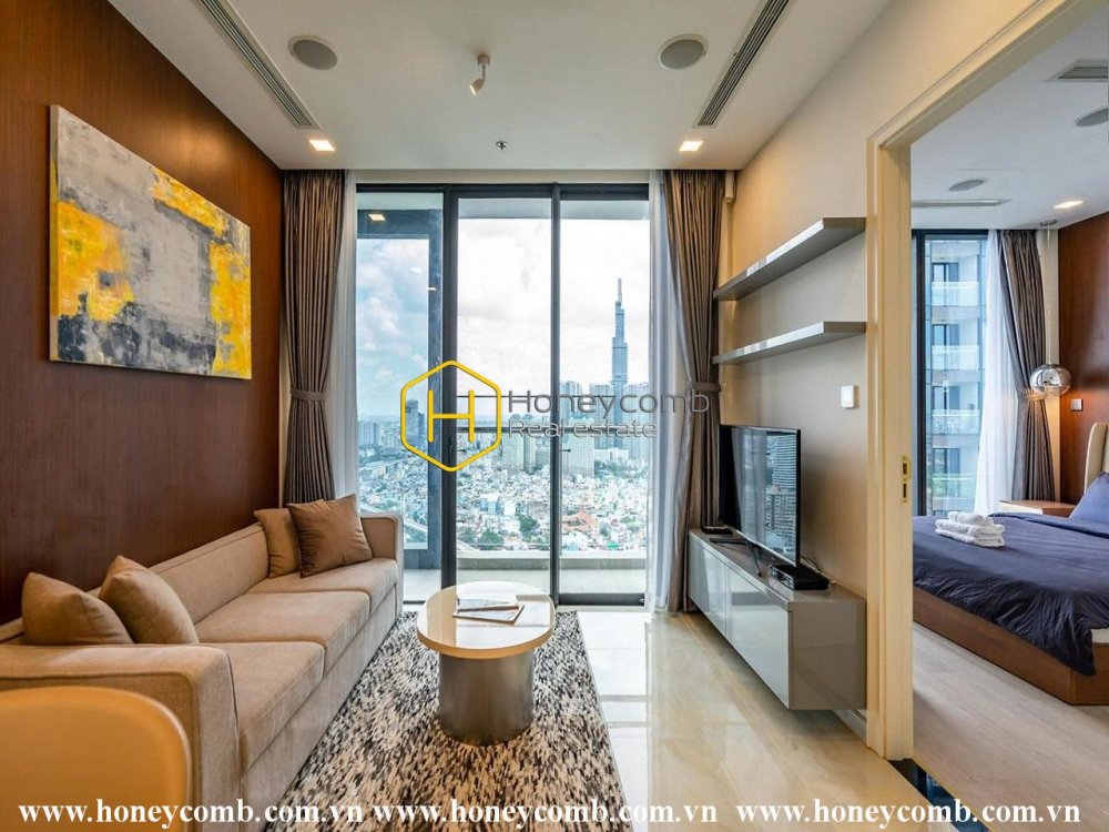 Cuộc sống không thể hoàn hảo hơn với căn hộ được trang trí đẹp tuyệt cho thuê này tại Vinhomes Golden River