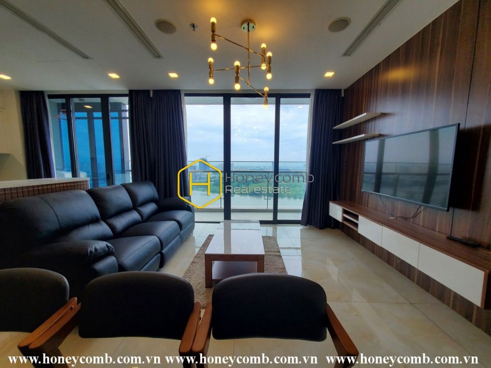 Tận hưởng khung cảnh ven sông thoáng đãng với nội thất sang trọng cho thuê ở Vinhomes Golden River