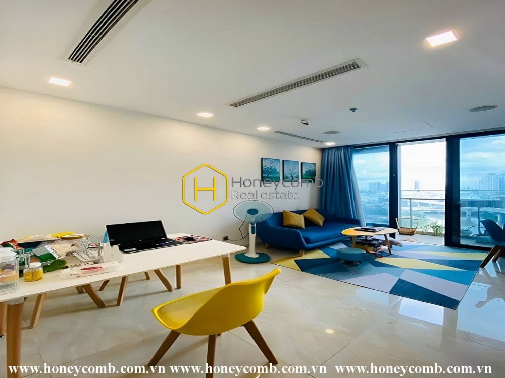 A charismatic Vinhomes Golden River apartment with a youthful and colorful design